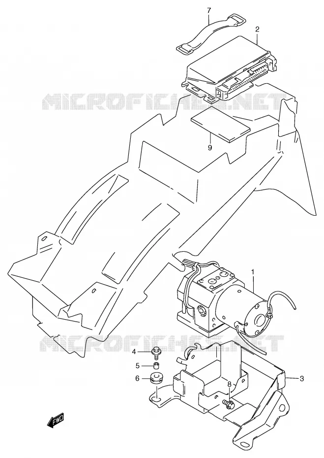 ABS SYSTEM (GSF1200SAV/SAW/SAX/SAY) Suzuki MOTO 1200 BANDIT 1997  GSF1200V(E2)