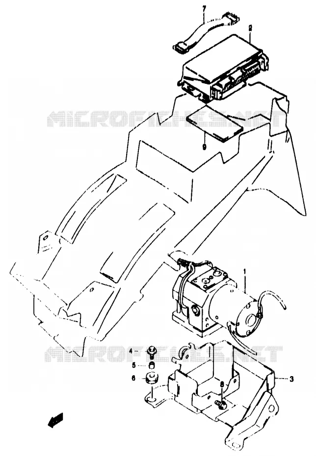 ABS SYSTEM (GSF1200SAV/SAW/SAX/SAY) Suzuki MOTO 1200 BANDIT 2000  GSF1200Y(T/V/W/X/Y)