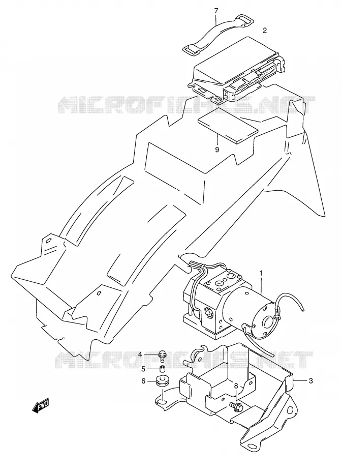ABS SYSTEM (GSF1200SAV) Suzuki MOTO 1200 BANDIT 1998  GSF1200SW(E28)
