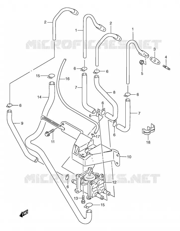 ANTI POLLUTION SYSTEM (MODEL W E18, MODEL W/X/Y E39) Suzuki MOTO 600 GSX-R 2000  GSX-R600Y(E2)