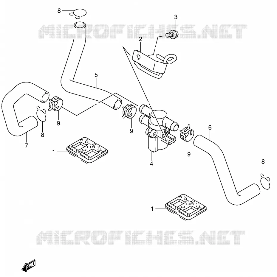 ANTI POLLUTION SYSTEM Suzuki MOTO 600 GSX-R 2004  GSX-R600K4(E2)