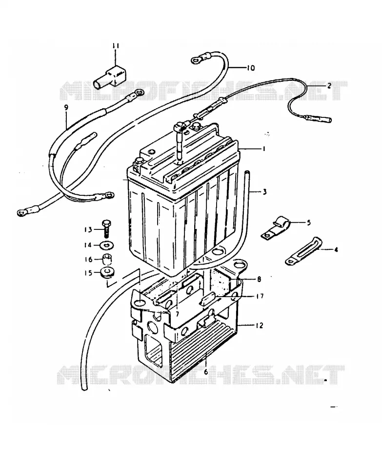 BATTERY Suzuki MOTO 1100 GSX 1980  GSX1100T(T/X)
