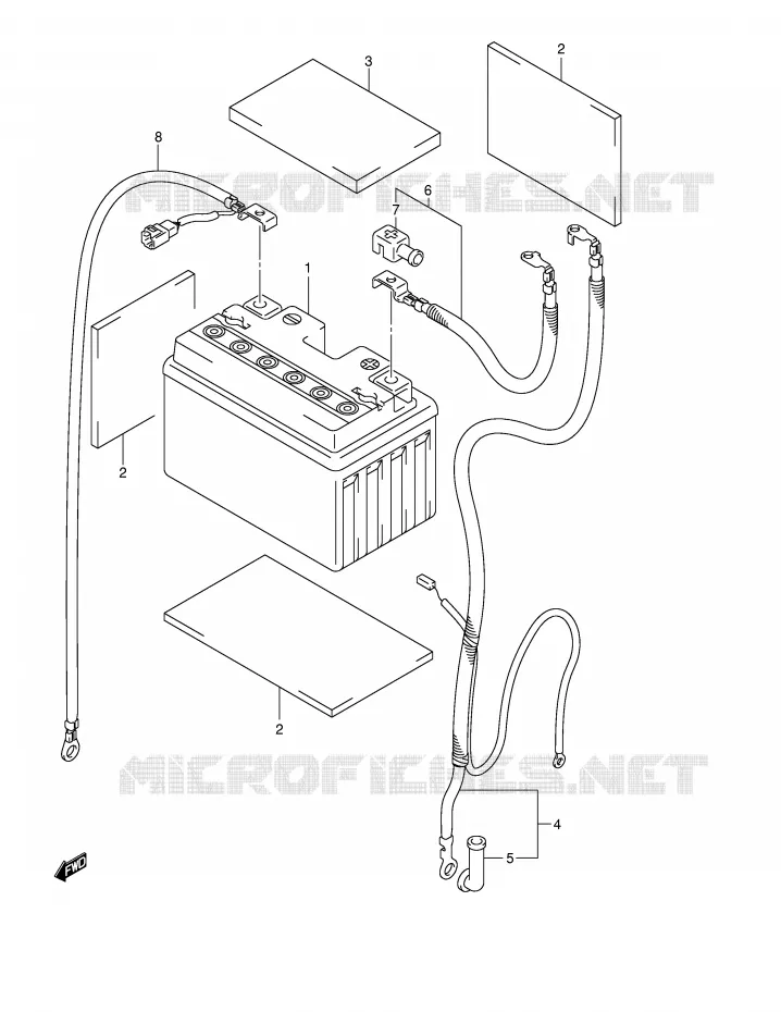 BATTERY Suzuki MOTO 1300 HAYABUSA 2005  GSX1300RU2K5(E2)