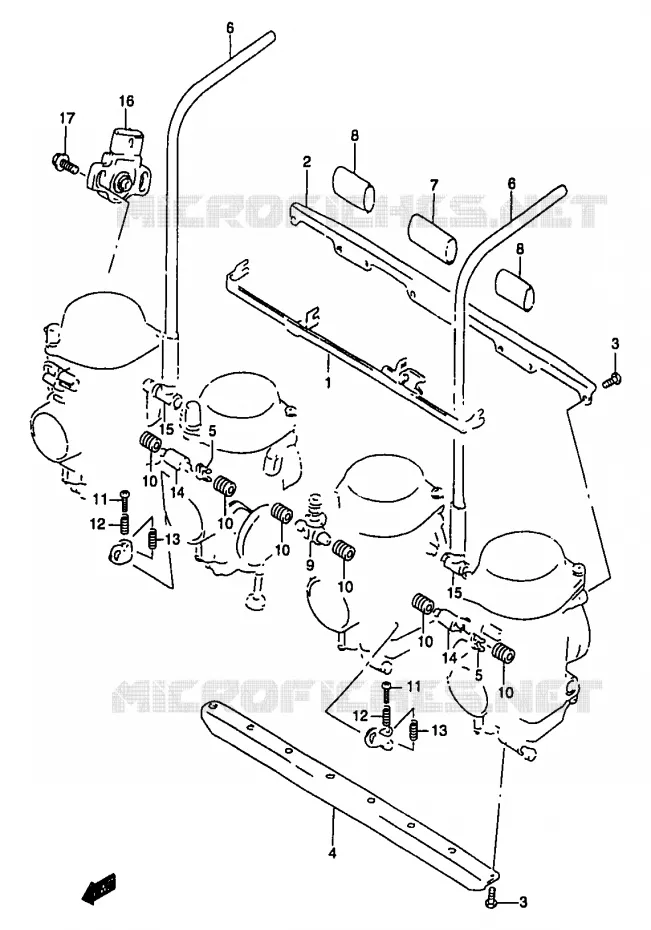 CARBURETOR FITTING Suzuki MOTO 1200 BANDIT 2000  GSF1200SAY(T/V/W/X/Y)