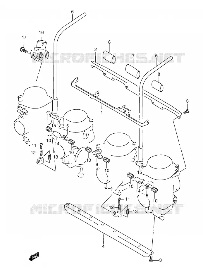 CARBURETOR FITTING Suzuki MOTO 1200 BANDIT 2000  GSF1200SY(E2)