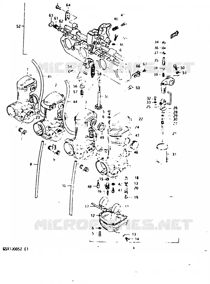 CARBURETOR Suzuki MOTO 1000 GSX 1982  GSX1000SZ