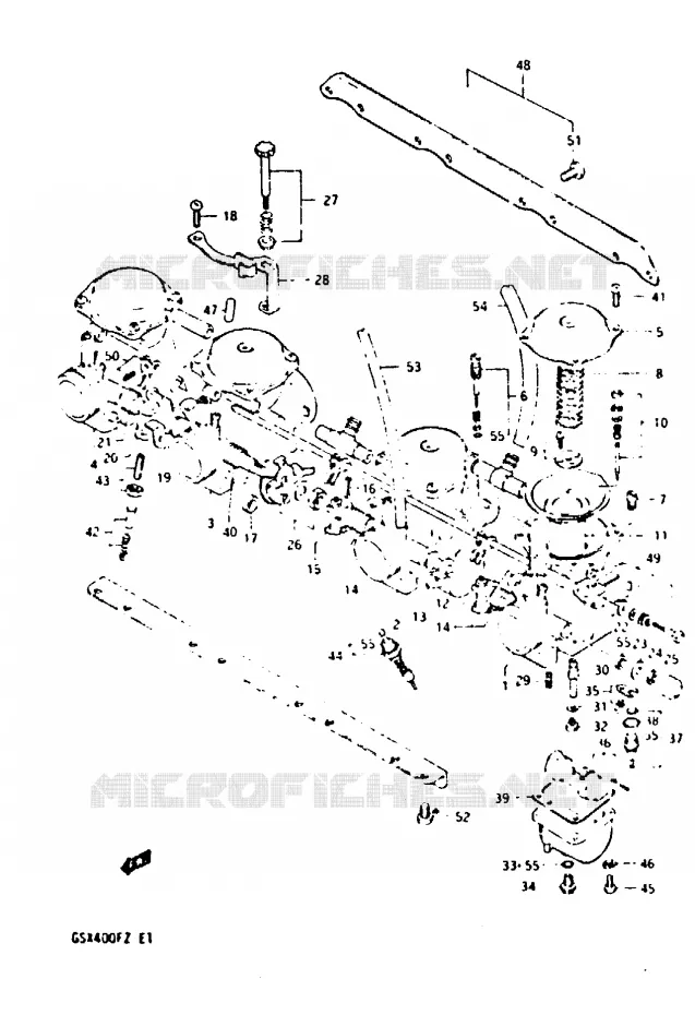 CARBURETOR Suzuki MOTO 400 GSX 1981  GSX400FX(X/Z)