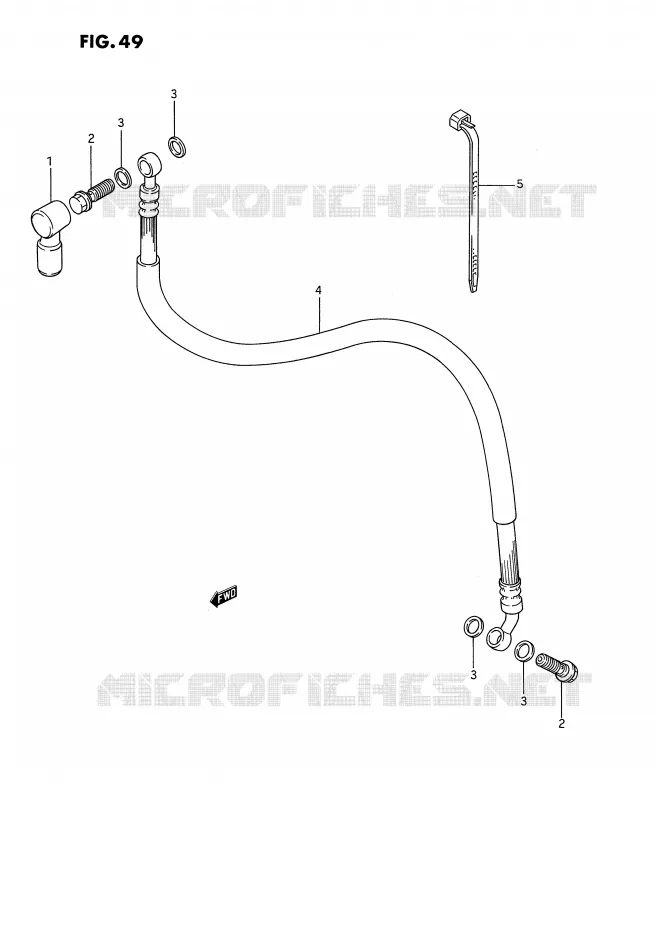 CLUTCH HOSE Suzuki MOTO 1100 GSX-F 1994  GSX1100FR(E2)