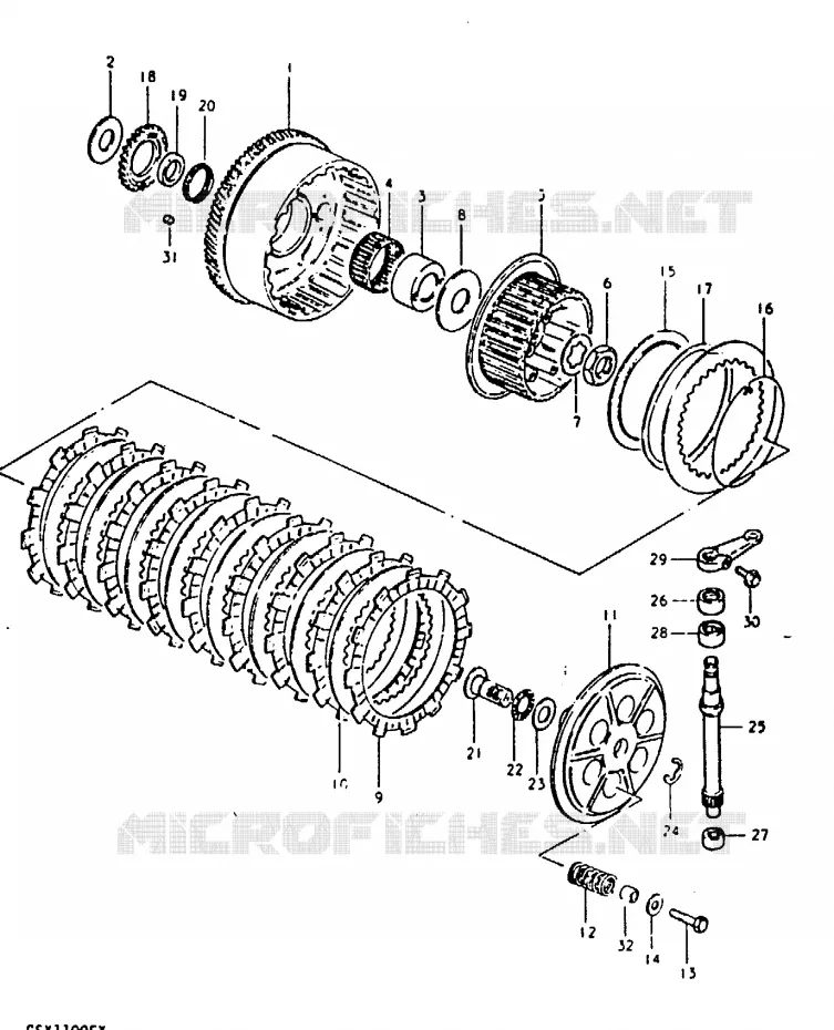 CLUTCH Suzuki MOTO 1100 GSX-E 1981  GSX1100EX(T/X)