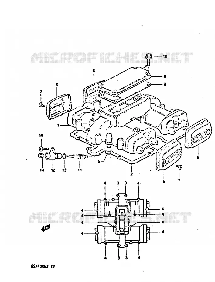 CYLINDER HEAD COVER Suzuki MOTO 400 GSX 1982  GSX400SZ