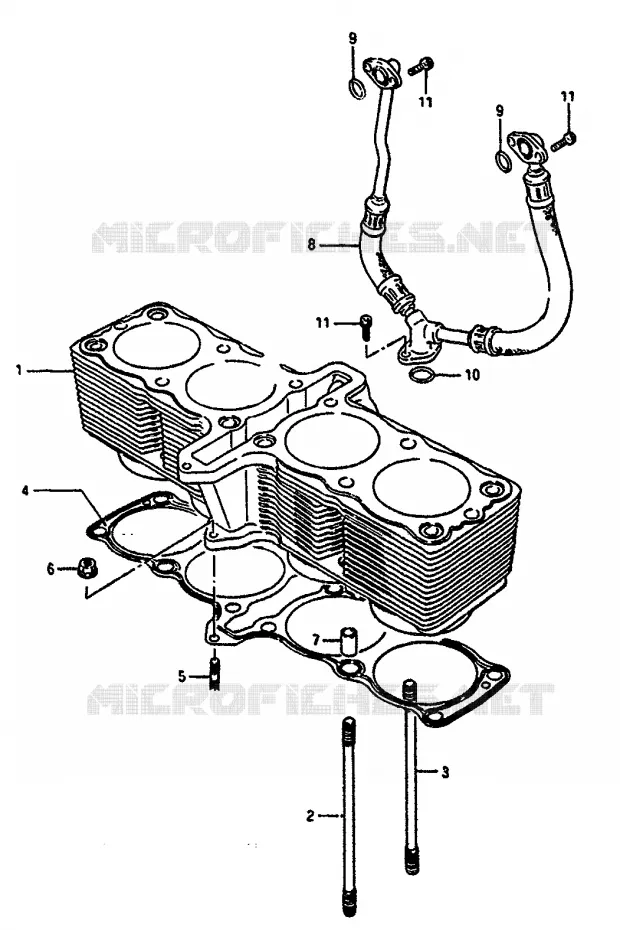 CYLINDER Suzuki MOTO 1100 GSX-R 1986  GSX-R1100G(G/H/J)