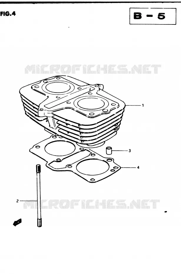 CYLINDER Suzuki MOTO 250 GSX 1982  GSX250ESZ(Z/D)