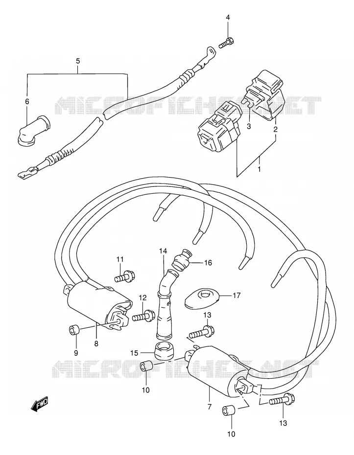 ELECTRICAL (GSF1200SAV) Suzuki MOTO 1200 BANDIT 1998  GSF1200SW(E28)