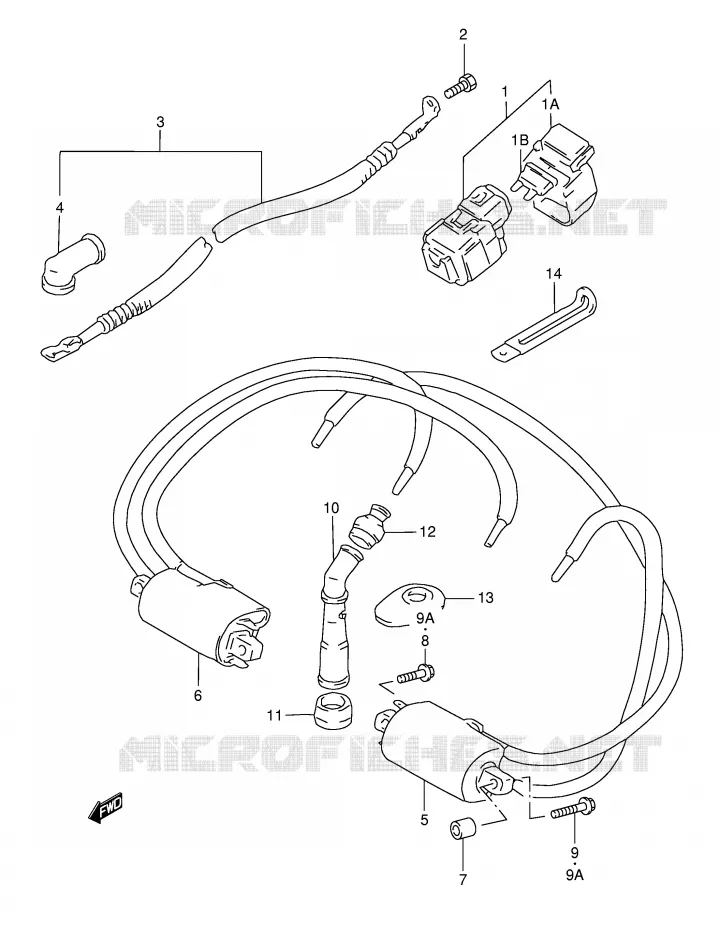 ELECTRICAL (GSF1200ST/SV/SW/SX/SY) Suzuki MOTO 1200 BANDIT 1998  GSF1200SW(E28)