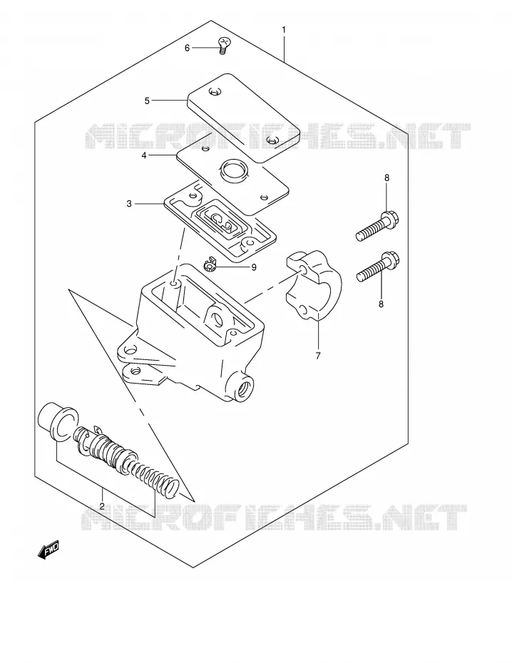 FRONT MASTER CYLINDER (SEE NOTE) Suzuki MOTO 600 BANDIT 2000  GSF600UY(E2)