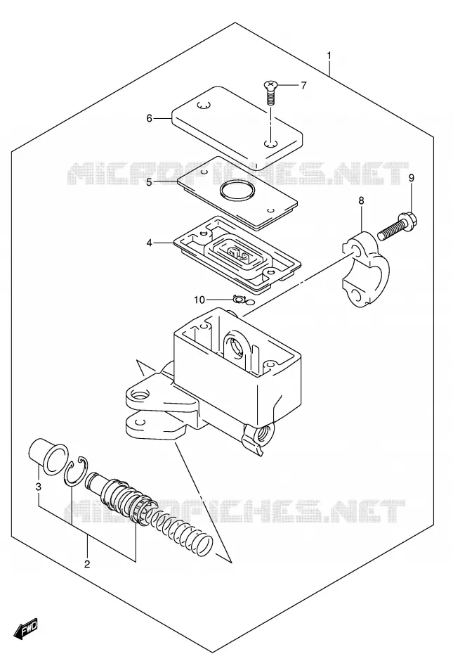 FRONT MASTER CYLINDER (SEE NOTE) Suzuki MOTO 650 BANDIT 2006  GSF650K6(E2)