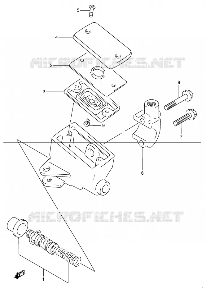 FRONT MASTER CYLINDER Suzuki MOTO 1200 GSX 2000  GSX1200Y(E4)