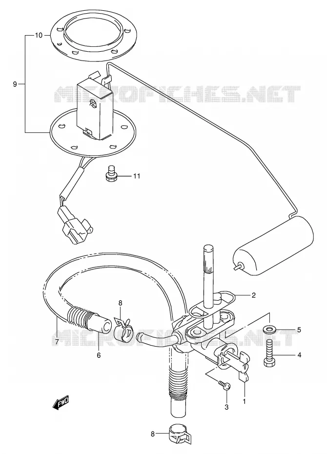 FUEL COCK Suzuki MOTO 250 BANDIT 2000  GSF250VY(E24)