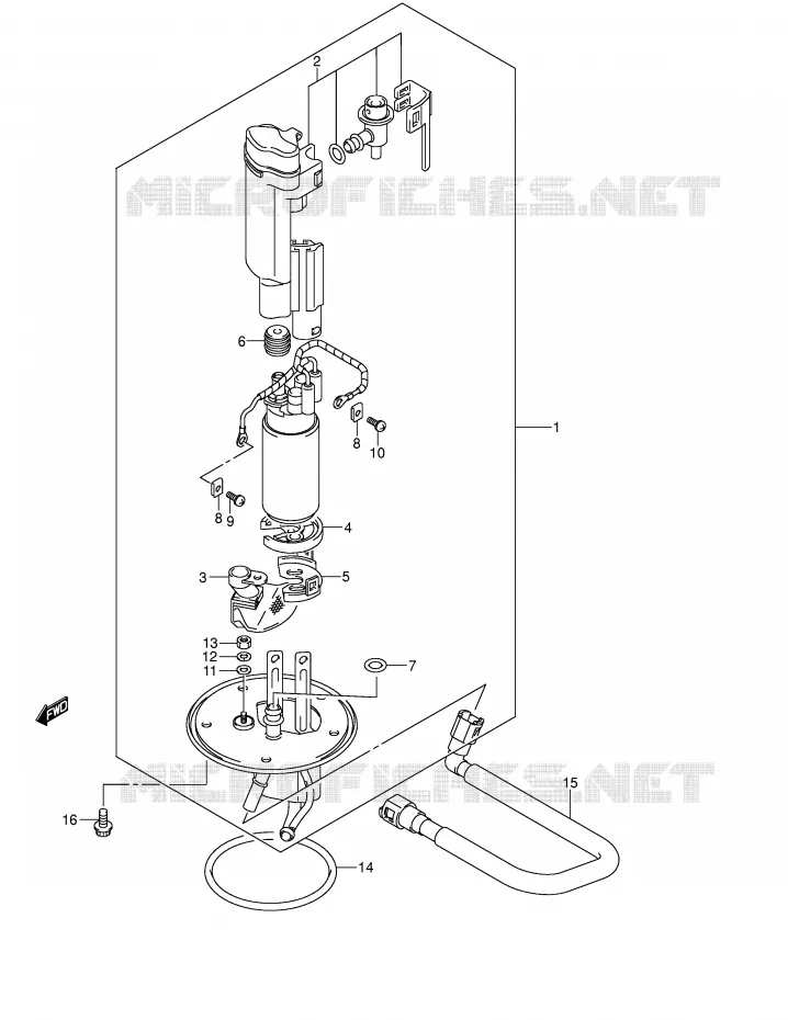 FUEL PUMP Suzuki MOTO 1400 GSX 2002  GSX1400K2(E2)