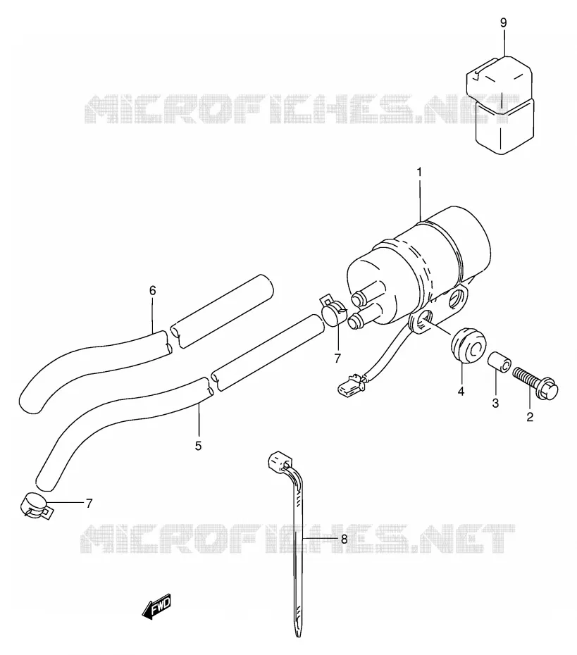FUEL PUMP Suzuki MOTO 250 GSX 1991  GSX250FM(E24)