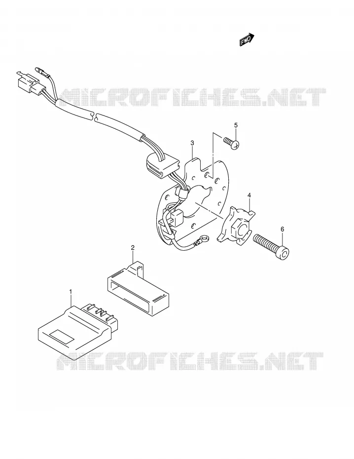 GENERATOR SENSOR (MODEL K4) Suzuki MOTO 600 BANDIT 2000  GSF600Y(E2)