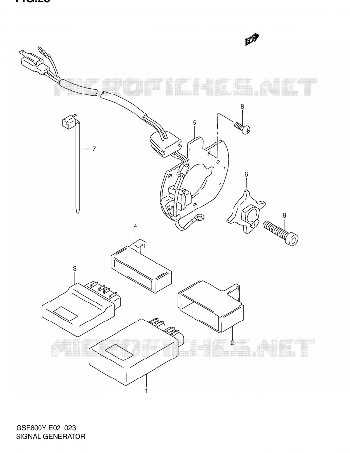 GENERATOR SENSOR (MODEL Y/K1/K2/K3) Suzuki MOTO 600 BANDIT 2000  GSF600SY(E2)