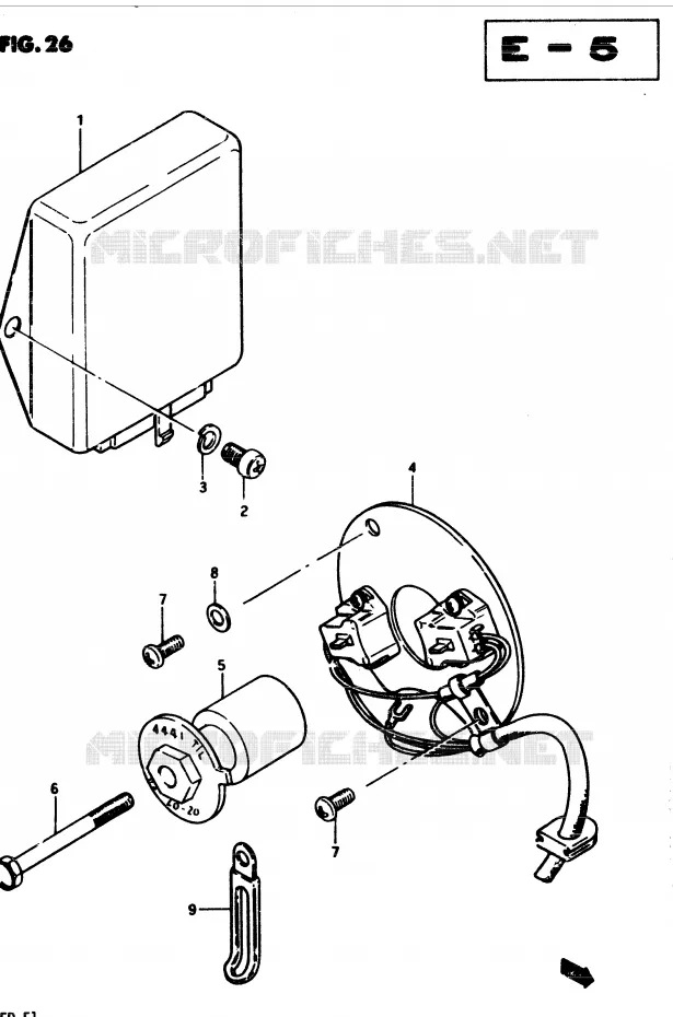 GENERATOR SENSOR Suzuki MOTO 250 GSX 1982  GSX250EZ(Z/D)