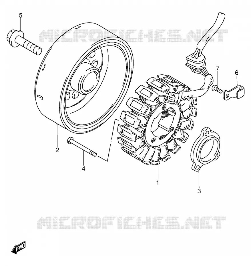 GENERATOR Suzuki MOTO 400 BANDIT 1997  GSF400VV(E30)