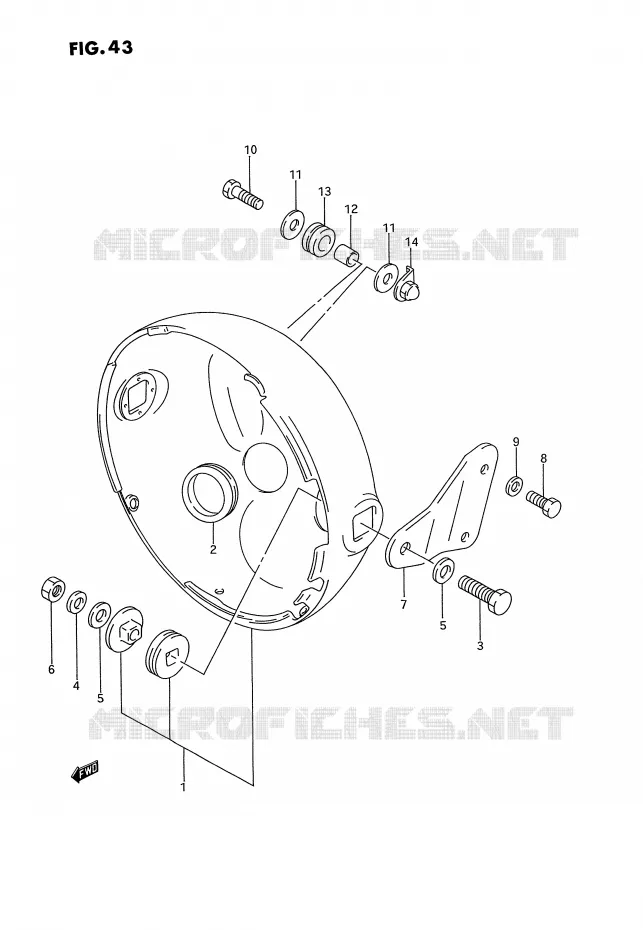 HEADLAMP HOUSING (MODEL M/N/P) Suzuki MOTO 1100 GSX-G 1992  GSX1100GN(E2)
