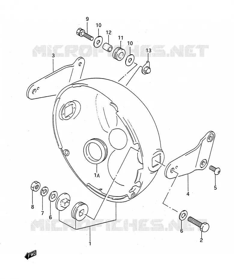 HEADLAMP HOUSING Suzuki MOTO 400 BANDIT-N 1992  GSF400N(E28)
