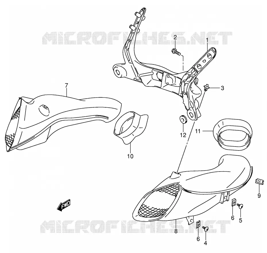 INSTALLATION PARTS Suzuki MOTO 600 GSX-R 2005  GSX-R600U2XK5(E2)