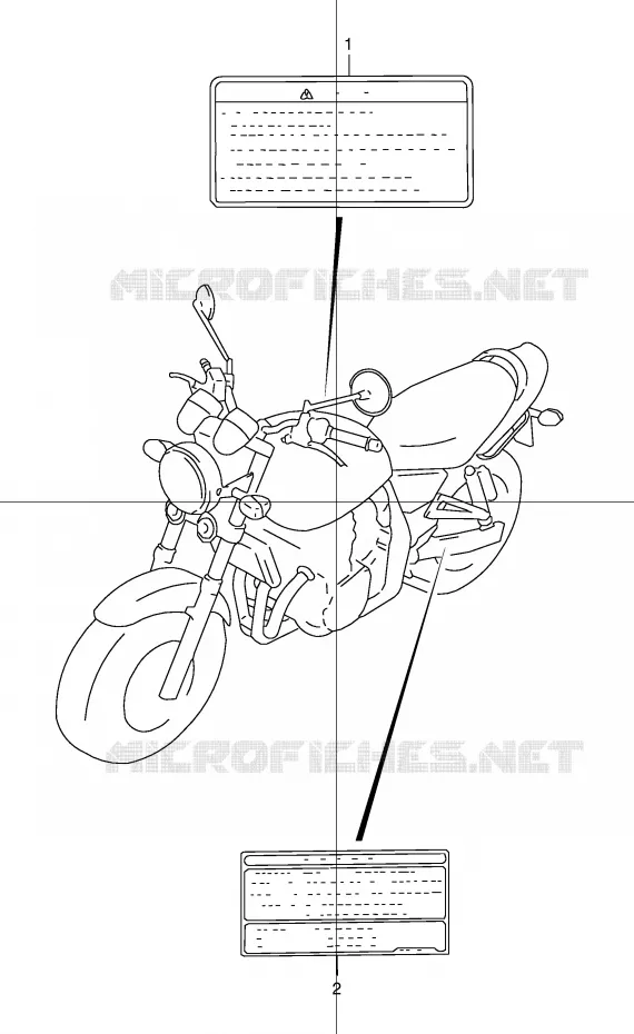 LABEL (MODEL X/Y) Suzuki MOTO 1200 GSX 1999  GSX1200X(E4)