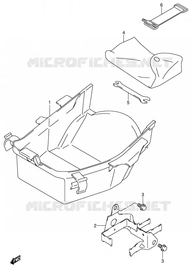 LUGGAGE BOX Suzuki MOTO 1400 GSX 2005  GSX1400U1K5(E2)