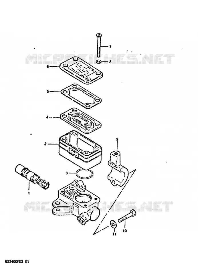 MASTER CYLINDER Suzuki MOTO 400 GSX 1981  GSX400FEX