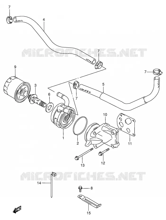 OIL COOLER Suzuki MOTO 750 GSX-R 1997  GSX-R750V(E2)