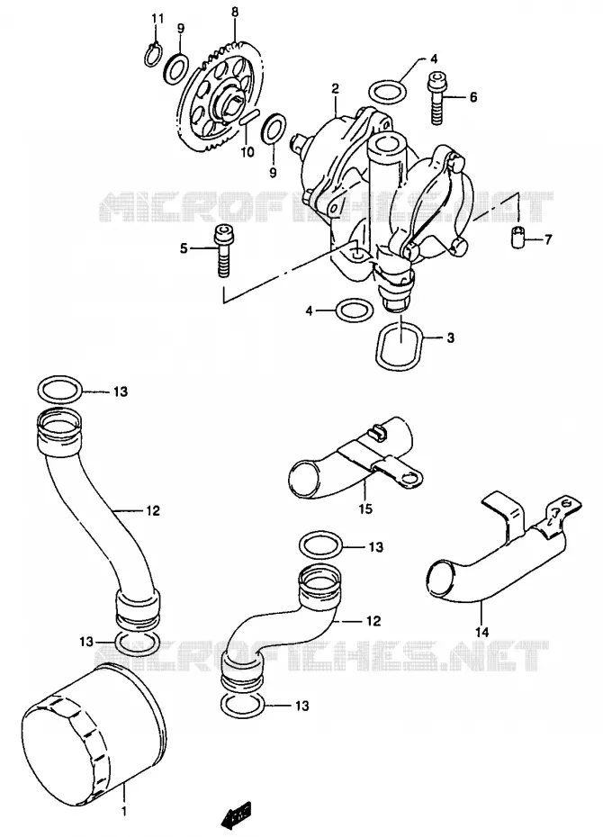 OIL PUMP Suzuki MOTO 1200 BANDIT 2000  GSF1200Y(T/V/W/X/Y)