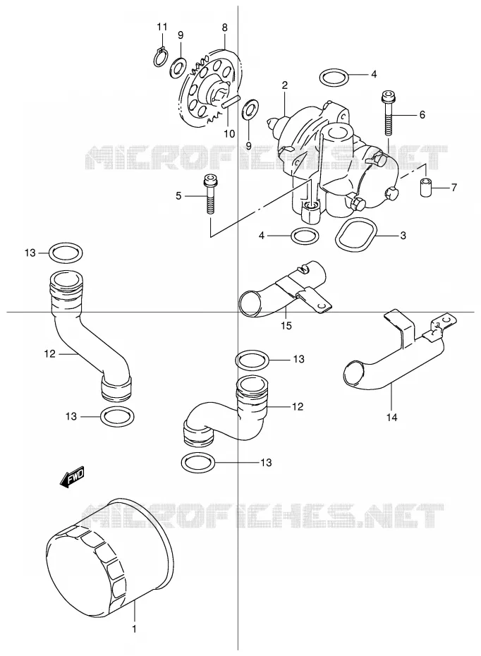 OIL PUMP Suzuki MOTO 600 BANDIT 2000  GSF600UY(E2)