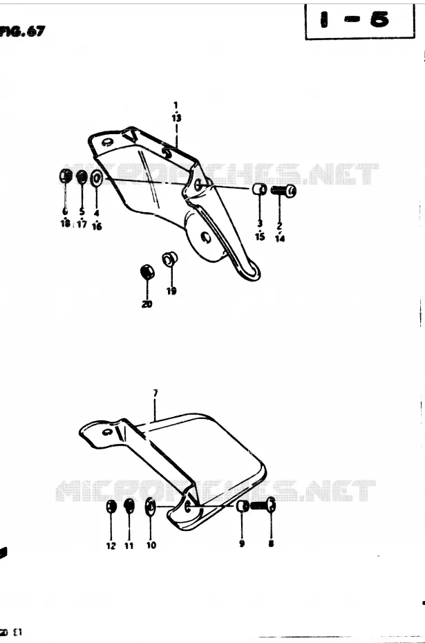 REAR FENDER EXTENSION Suzuki MOTO 850 GS 1983  GS850GD(E1)