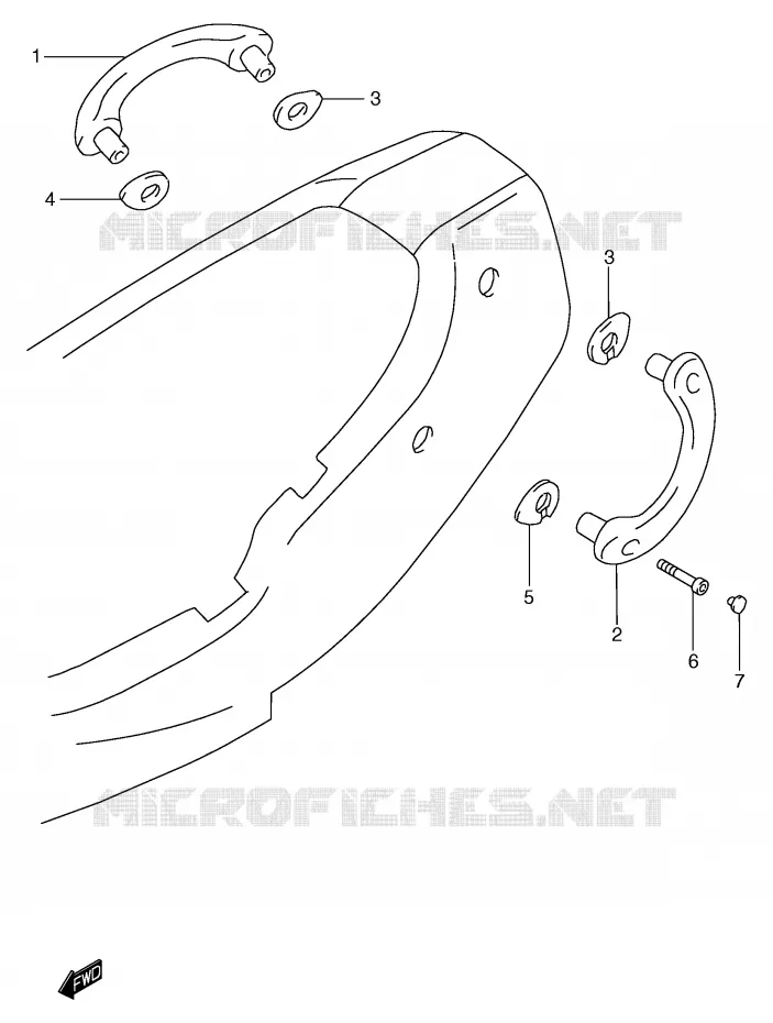 RIGHT SWITCH - HANDGRIP Suzuki MOTO 1200 BANDIT 1996  GSF1200ST(E2)