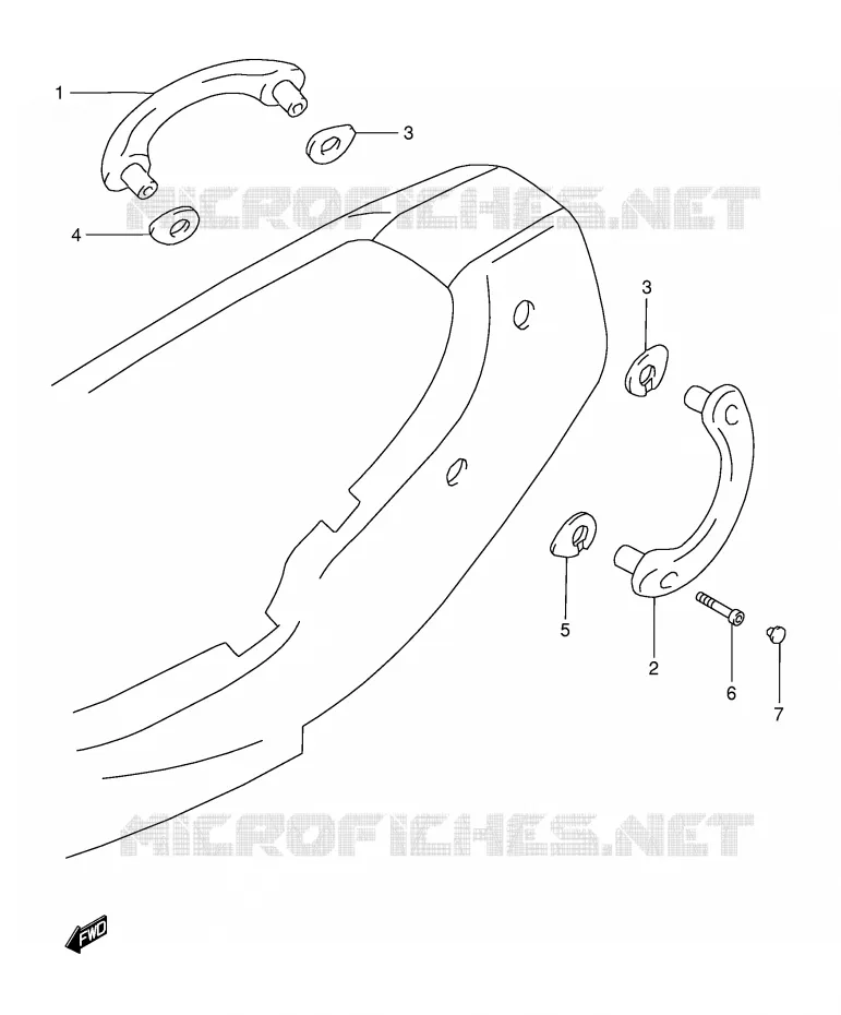RIGHT SWITCH - HANDGRIP Suzuki MOTO 1200 BANDIT 1997  GSF1200SV(E28)