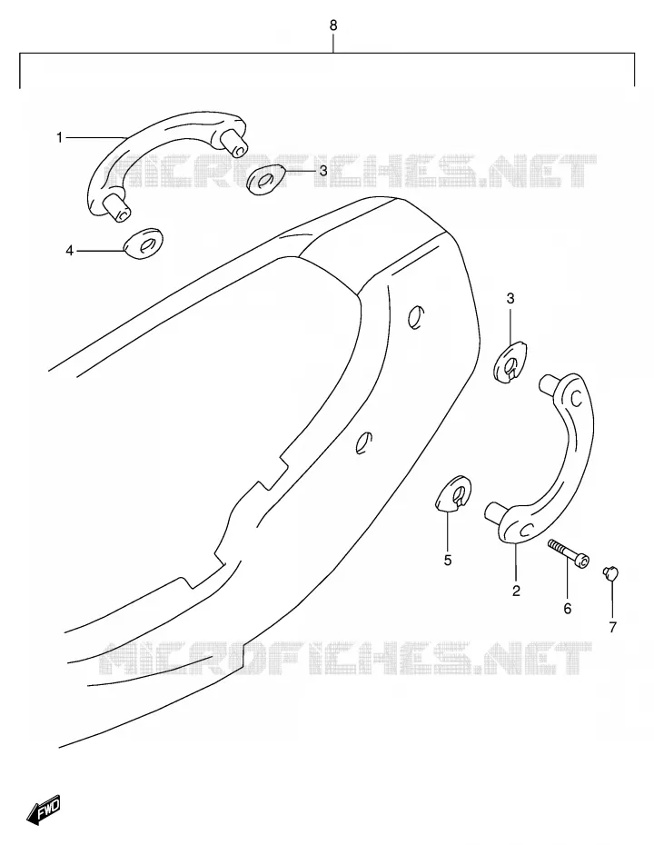 RIGHT SWITCH - HANDGRIP Suzuki MOTO 600 BANDIT 1996  GSF600UT(E2)