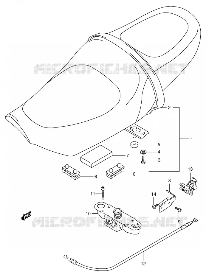 SEAT Suzuki MOTO 250 BANDIT 2000  GSF250VY(E24)
