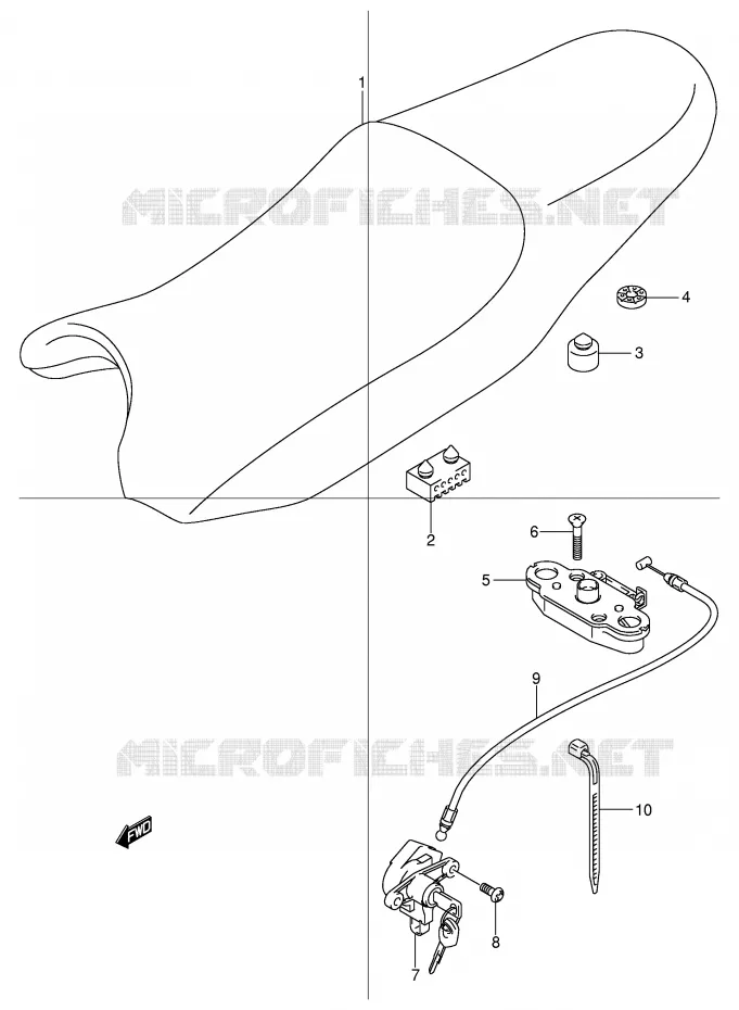 SEAT Suzuki MOTO 600 BANDIT 2004  GSF600SK4(E2)