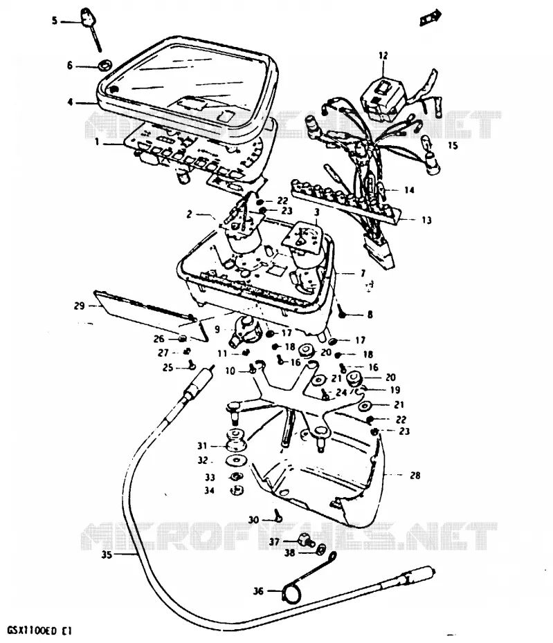 SPEEDOMETER (GSX1100ESD) Suzuki MOTO 1100 GSX 1983  GSX1100D(Z/D)