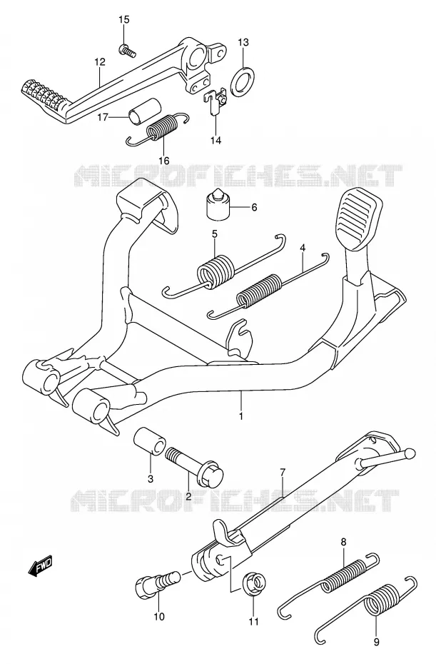 STAND Suzuki MOTO 650 BANDIT 2005  GSF650AK5(E2)