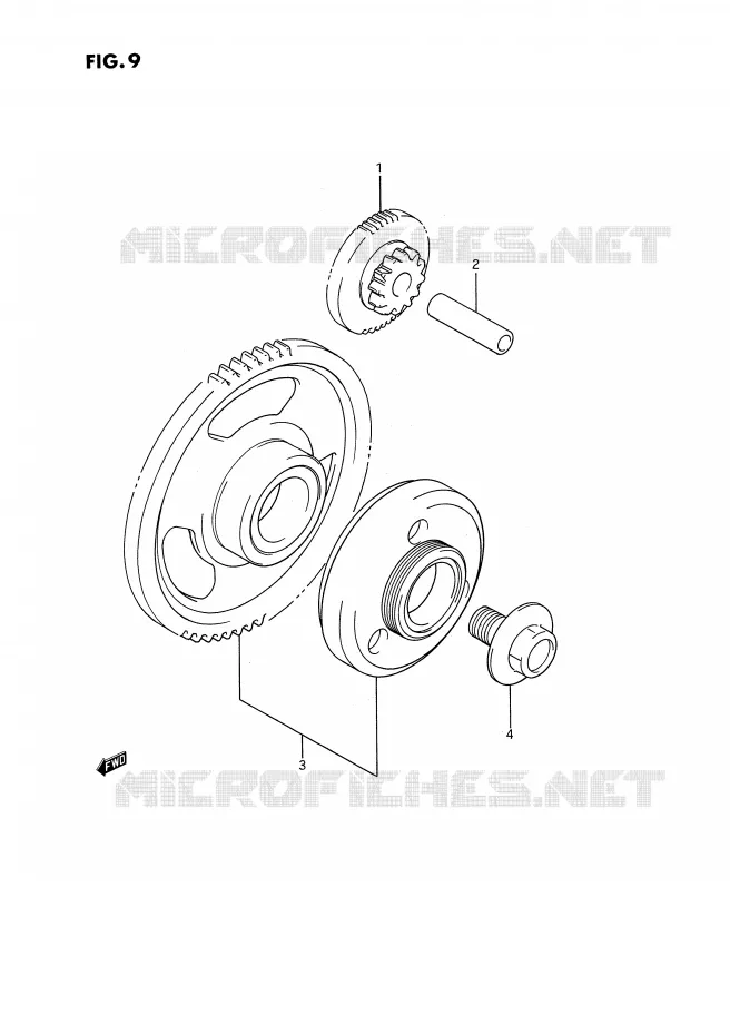 STARTER MOTOR CLUTCH Suzuki MOTO 1100 GSX-F 1994  GSX1100FR(E2)