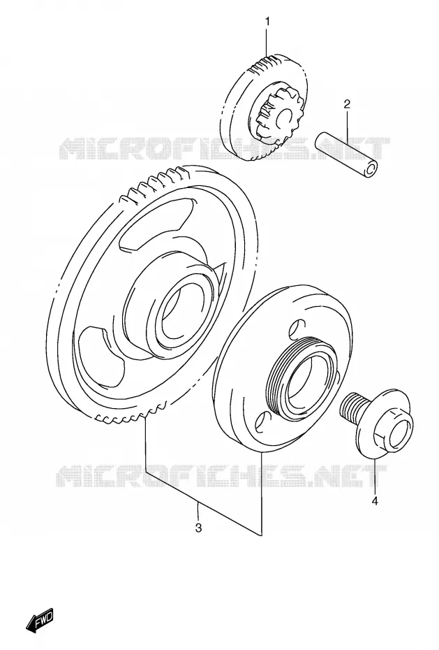 STARTER MOTOR CLUTCH Suzuki MOTO 1200 BANDIT 1999  GSF1200SAX(E2)