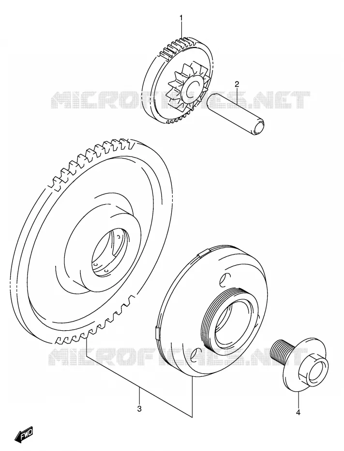 STARTER MOTOR CLUTCH Suzuki MOTO 650 BANDIT 2005  GSF650SUK5(E2)