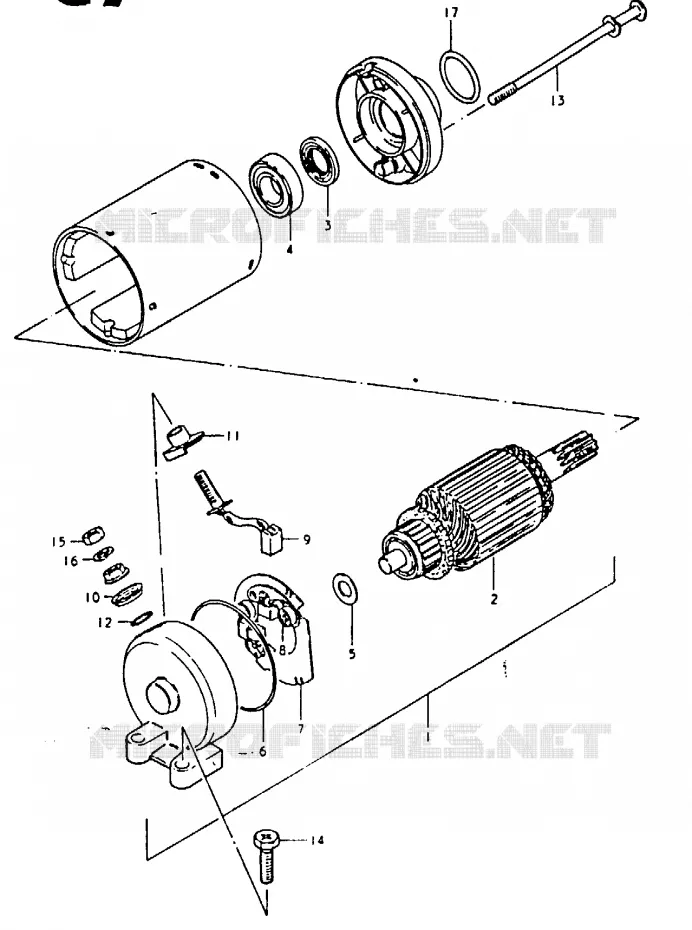 STARTER MOTOR Suzuki MOTO 1100 GSX 1980  GSX1100T(T/X)