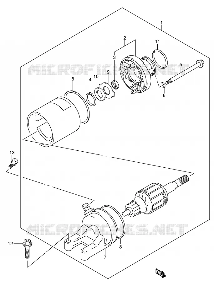 STARTER MOTOR Suzuki MOTO 650 BANDIT 2006  GSF650UAK6(E2)